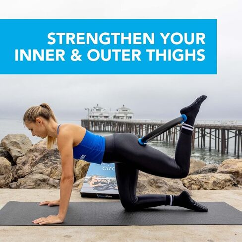 الدائرة السحرية للبيلاتس الطبيعية | حلقة بيلاتيس 14 بوصة لتمرين الفخذ الداخلي والخارجي للنساء | دائرة مع قبضة مزدوجة | حلقة اللياقة البدنية وأرضية الحوض لممارسة التمارين in Kuwait