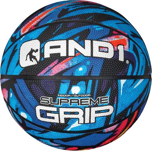AND1 Mini Basketball 3 Pack Set for Kids (Deflated w/Pump Included): - Size 3 7-Inch Premium Youth Size Basketballs, Easy to Grip, Made for Indoors and Outdoors in Saudi Arabia
