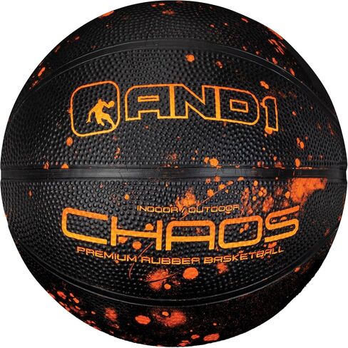 AND1 Mini Basketball 3 Pack Set for Kids (Deflated w/Pump Included): - Size 3 7-Inch Premium Youth Size Basketballs, Easy to Grip, Made for Indoors and Outdoors in Saudi Arabia