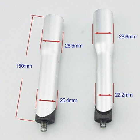UPANBIKE الطريق دراجة هوائية جبلية جذع دراجة الناهض محول 1 1/8 "φ22.2mm 25.4mm * 150mm in Saudi Arabia