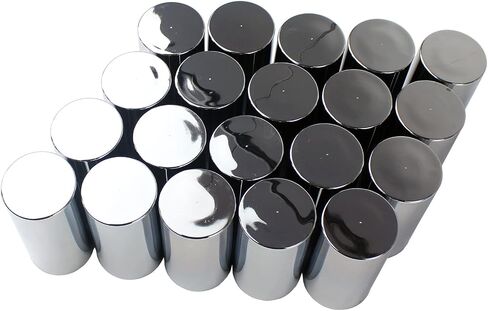 33mm الكروم ABS البلاستيك المسمار أسطواني على العروة الجوز يغطي قبعات لشبه شاحنة (20) in Kuwait