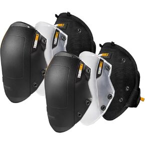 ToughBuilt - Gelfit ™ Knee Pad Set (6 Piece) - Comfortable Gel Cushion with Strong Adjustable Straps, Heavy Duty - (TB-KP-G203-6)