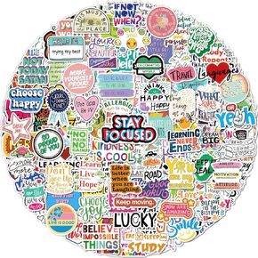 Benresive 400 Pcs Cute Stickers for Kids, Water Bottle Stickers for Kids, 80 Styles Kawaii Stickers Bulk, Fun Vinyl Waterproof Hydroflask Laptop Skateboard Classroom Sticker Packs for Teens Girls