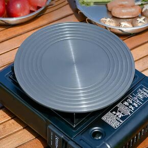 Portable Camping Stove Heat Diffuser Plate, High-Temperature Resistance Cookware Protection Stove Diffuser Multifunctional Camping Stove Barbecue Plate