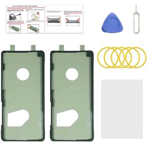 2 Pcs Galaxy Note 20 Back Cover Pre-Cut Sticker Tape Replacement, Back Cover Adhesive for Galaxy Note 20 with Tools & Instruction