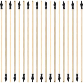Skylety 20 Pieces Wooden Arrows for Archery Soft Rubber Wooden Arrow Wooden Arrows Bows Rubber Toy Arrows Outdoor Halloween Cosplay Costume Decoration