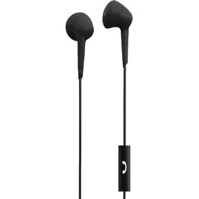 Maxell 191569 Earbuds w/ Mic, Soft Comfort Fit, Black
