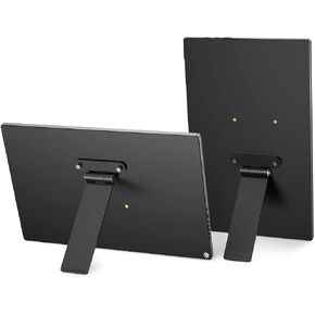 UPERFECT Portable VESA Monitor Stand with Hand Screw, 7 to 18.5 inch Freestanding VESA Monitor Desk Mount with Swivel/Tilt/Rotation, fits Monitor with M3/M4*75MM VESA