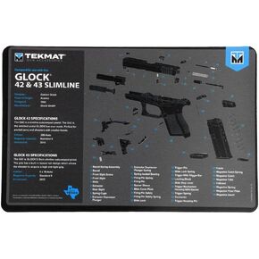 Tekmat Glock 42/43 Gun Cleaning MAT Blue