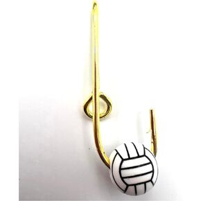 Fishing Hooks Hat Pins for Fishing Hat Hook Clip Gold Fish Hook Hat Clip Fish Hooks and Volleyball Bead for Hat