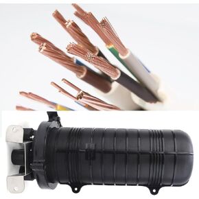 Large Capacity IP68 Waterproof Fiber Optic Splice Enclosure Fiber Optic Splice Box for Cable Connection, with Adjustable Storage Disc (96 cores)