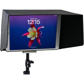 Black Sunshade with Clamp Tripod Compatible for 5 inch iPad or Tablets