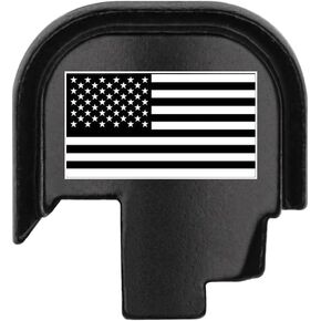 Laser Engraved Aluminum Rear Slide Butt Cover Back Plate for Smith & Wesson M&P Shield 9mm/.40 S&W Subcompact Accessories, Choose Design