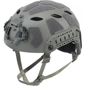 AOUTACC Lightweight Tactical FAST Helmet, Military Integrated Helmet with NVG Mount Base, Side Rails,Pre-slotted Headset Strap for Outdoor Sports, CS