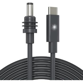 Starlink Mini Cable, Starlink Mini USB C Power Cable 10FT with LED Indicator Light, 100W+ PD Source USB Type C to DC Male Power Cable Cord for Mini Starlink, Waterproof Starlink Mini Accessories 3M