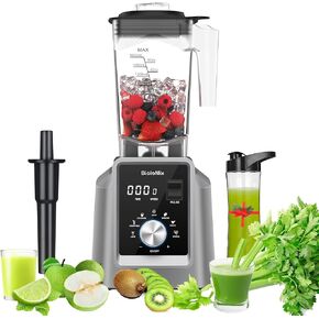 Biolomix Professional Smoothie Blender, Countertop Blender,Commercial Blender 2200W High Power with 68oz Pitcher, Smart Presets,blenders for kitchen for Ice, Soup,Frozen Dessert With 1 Juice Bottle