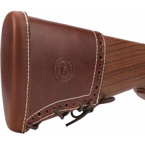 TOURBON Leather Recoil Pad Slip On Adjustable Shotgun Stock Extension Rifle Buttstock Pad