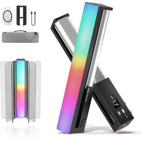 ZHIYUN CINEPEER C100 100W RGB Stick Light [Official] LED APP Control Video Light Wand Handheld 2700K-6500K CRI 95+ TLCI 98+ Continuous Output Light for 6*4500 mAh Photography 14.3" Tube Light Standard