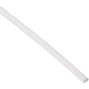 uxcell Insulation Braid Sleeve, 16.4Ft-2mm High Temp Silicone Fiberglass Sleeve White
