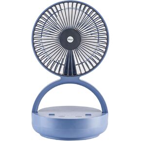 Portable Fan for Travel I 7 Inch Small Foldable Desk Fan Rechargeable Air Circulator I 180° Oscillating Battery Powered Powerful Personal Fan For Beside Office Desktop RV Dorm Cooling