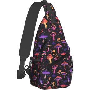 Sling Bag for Men Women Camo Military Camouflage Blue Teal Crossbody Backpack Casual Hiking Daypack for Travel Sport Running Chest Bag