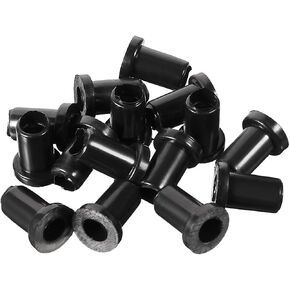 uxcell 15Pcs 5mm Inner Dia PVC Strain Relief Cord Boot Protector Cable Sleeve Hose Black