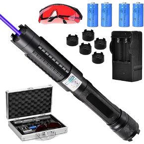 High Brightness, Long-Distance Blue Light Lighting Equipment, Variable Zoom, Rechargeable