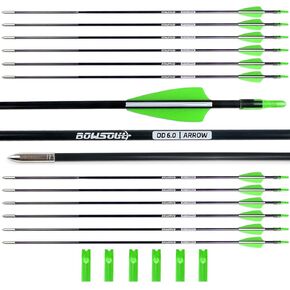 31“ Archery Arrows Training Practice Target Arrows for Kids Youth or Beginners Streamlined Points Durable Shaft on Recurve Bows Youth Bow and Longbows(Pack of 12)