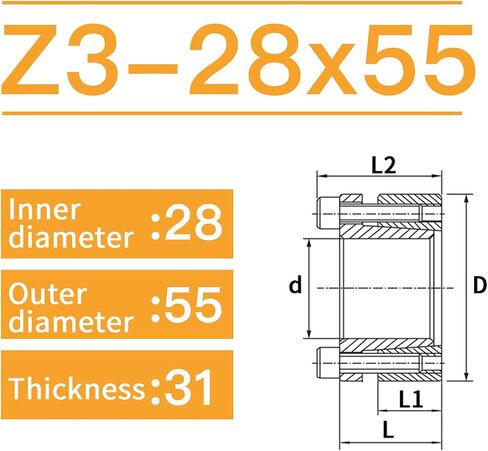 Z3-25mm ID 50mm OD 31mm Width Expansion Coupling Tensioning Sleeve Expansion Sleeve Bushing Keyless Shaft Sleeve Connection Sleeve Clamping Sets Clamping Elements in Kuwait