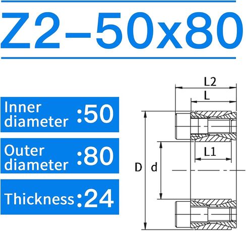 Z3-25mm ID 50mm OD 31mm Width Expansion Coupling Tensioning Sleeve Expansion Sleeve Bushing Keyless Shaft Sleeve Connection Sleeve Clamping Sets Clamping Elements in Kuwait