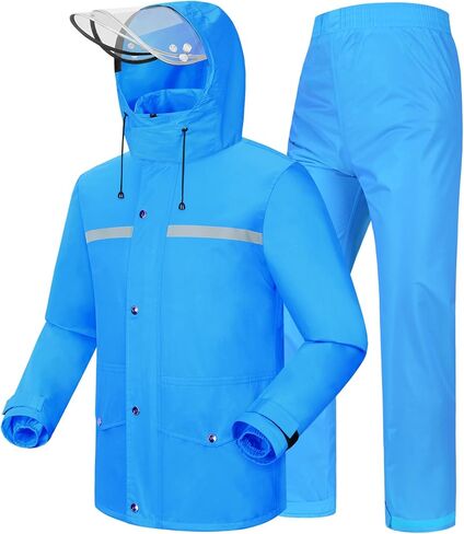 iCreek Rain Suit Waterproof Jacket and Trouser Suit Raincoat for Men and Women Outdoor All-Sport Breathable Anti-storm in Saudi Arabia