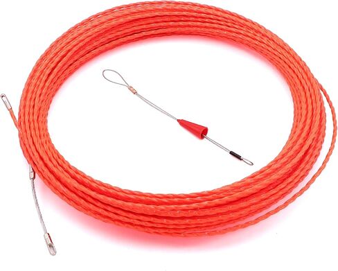 Jeemiter 66 Feet Fish Tape Wire Puller Through Wall, Electrical Fish Tape Pull Push Kit in Saudi Arabia
