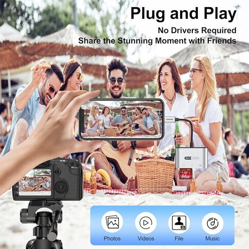 SD Card Reader for Android Phone iPhone 15, USB C 3-in-1 Memory Card Adapter 5Gbps Data Trandfer Speed 2TB Capacity for Type C Devices in Saudi Arabia