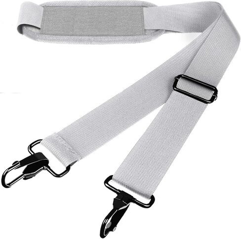 Askuko Shoulder Strap 56 Inch, Universal Adjustable Shoulder Belt Replacement Laptop Bag Shoulder Strap with Metal Hooks for Briefcase, Laptop Messenger Crossbody Bag, Luggage Duffel Camera, Black in Saudi Arabia