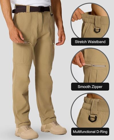 سراويل Susclude Cargo للرجال - سراويل تكتيكية للمشي لمسافات طويلة، سراويل Ripstop خفيفة الوزن للقتال العسكري في الهواء الطلق in Kuwait