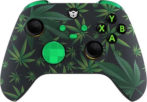 وحدة تحكم النخبة اللاسلكية HEXGAMING ADVANCE لأجهزة Xbox Series X & S، وXbox One، وWindows 7/8/10-4، مجاذيف خلفية قابلة لإعادة التعيين - مشغلات الشعر - أعواد الإبهام القابلة للتبديل - ملصق على الأعشاب الخضراء in Kuwait