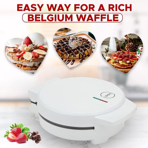 Lumme Waffle Maker Electric Waffle Maker Machine Waffle Iron for Individual Waffles, Paninis, Hash browns, other on the go Breakfast, Lunch, or Snack (Black) in Saudi Arabia