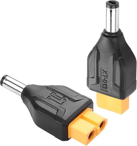 SinLoon 2 Pack XT60 to DC5521 Adapter XT60 to DC 5.5mm X 2.1mm Wireless for TS100 Soldering Iron, FPV Monitor Power,Drone (XT60 Female to DC Female) in Kuwait