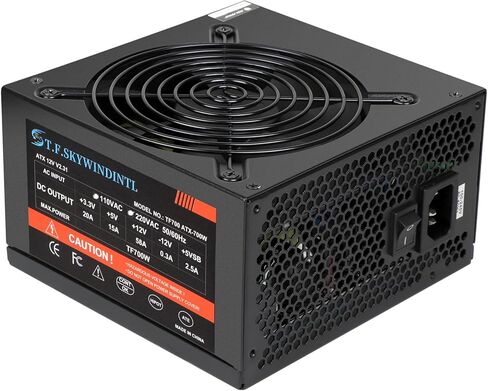 مصدر طاقة 700 واط ATX Gaming PC PSU Active PFC الجهد الكامل 110/220 فولت مصدر طاقة الكمبيوتر ذهبي مع واجهة طاقة رئيسية 20+4pin لخادم سطح المكتب in Kuwait