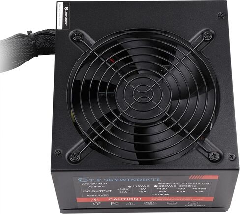 مصدر طاقة 700 واط ATX Gaming PC PSU Active PFC الجهد الكامل 110/220 فولت مصدر طاقة الكمبيوتر ذهبي مع واجهة طاقة رئيسية 20+4pin لخادم سطح المكتب in Kuwait