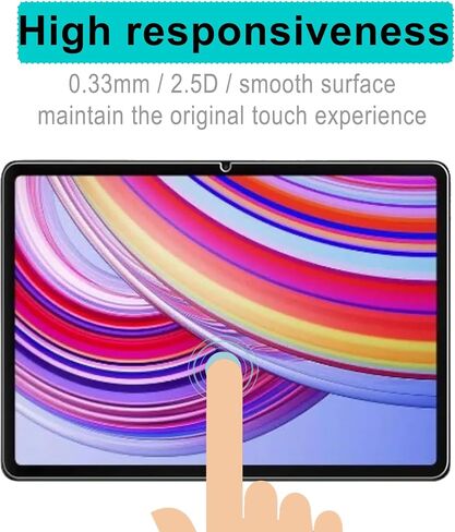 (عبوة من قطعتين) مصممة لواقي الشاشة Xiaomi Redmi Pad Pro مقاس 12.1 بوصة من الزجاج المقوى، مضاد للخدش، خالٍ من الفقاعات in Kuwait