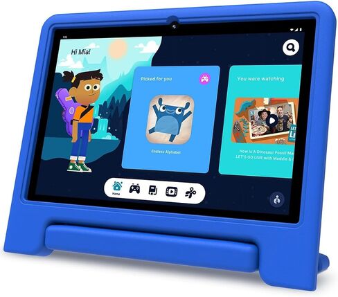 ApoloSign Tablet for Kids, Android 13 Kids Tablet with Case Included, Bright 10.1-Inch HD Screen, Pre-Installed Educational Apps, Parental Controls, 32 GB, Ideal Gifts for Children in Saudi Arabia