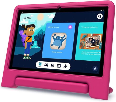 ApoloSign Tablet for Kids, Android 13 Kids Tablet with Case Included, Bright 10.1-Inch HD Screen, Pre-Installed Educational Apps, Parental Controls, 32 GB, Ideal Gifts for Children in Saudi Arabia