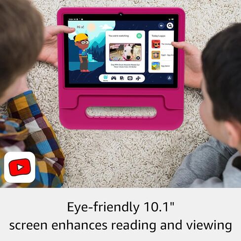 ApoloSign Tablet for Kids, Android 13 Kids Tablet with Case Included, Bright 10.1-Inch HD Screen, Pre-Installed Educational Apps, Parental Controls, 32 GB, Ideal Gifts for Children in Saudi Arabia