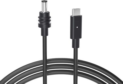 DC to USB-C Power Cable Cord with LED 19AWG for Starlink Mini 3M/10FT, Waterproof Barrel Jack, Support 100W 20V/5A PD Input, Compatible with USB-C Power Bank Charger Power Supply in Saudi Arabia