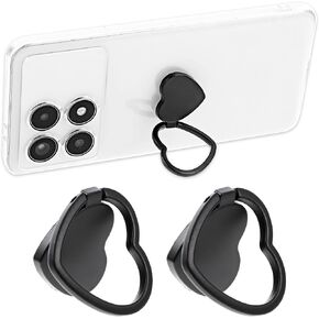 Cell Phone Ring Holder Stand Phone Ring Holder Grip 360 Degree Rotation Finger Ring Kickstand Alloy Phone Grip Compatible with Most of Phones, Tablets and Case