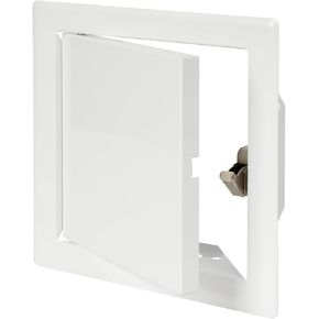 Vent Systems 6'' x 6'' Inch White Metal Access Panel with Click Function - Easy Access Doors - Access Panel for Drywall, Wall, Electrical and Plumbing Service Door