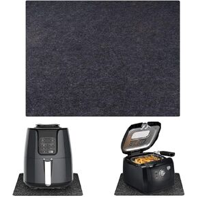 Heat Resistant Mat for Air Fryer with Kitchen Appliance Sliders Function, 1 Pcs Kitchen Countertop Heat Protector Mat Kitchen Hot Pads for Air Fryer, Deep Fryers, Coffee Maker, Blender, Toaster
