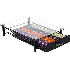 Insight Vertuoline Coffee Pod Holder - Tempered Glass Drawer