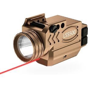 1000 Lumens Pistol Light Green Laser Combo, Aluminum Tactical Weapon Light with Momentary and Strobe Mode, Magnetic USB Rechargeable and Ambidextrous Button, Fits for Compact Rail Mount